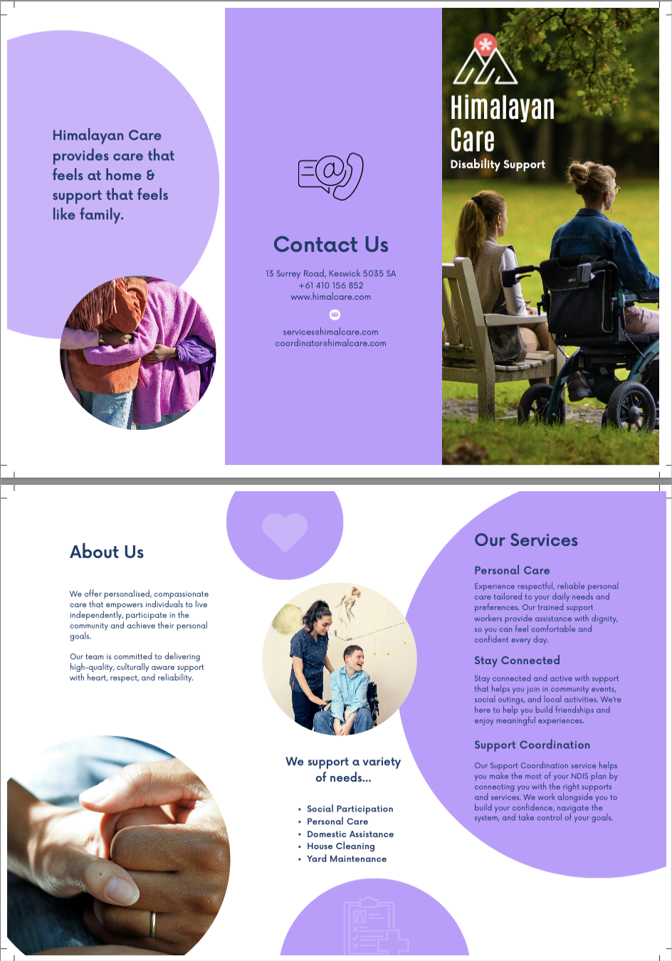 Himalayan Care brochure